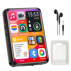 Metal MP3 Player Bluetooth 5.4 HiFi MP3 Music Player Built-in Speaker 2.4inch Touch Screen MP4 Player with E-book/Recording
