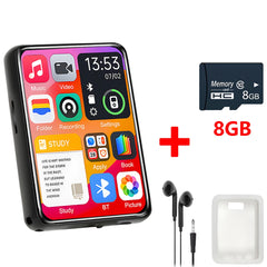 Metal MP3 Player Bluetooth 5.4 HiFi MP3 Music Player Built-in Speaker 2.4inch Touch Screen MP4 Player with E-book/Recording