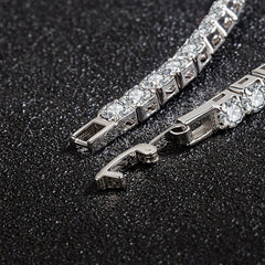 Lihong S925 Sterling Silver Bracelet Zirconia Tennis Ball Women Fashion Simple Engagement Wedding Charm Jewelry 4mm 16-20cm