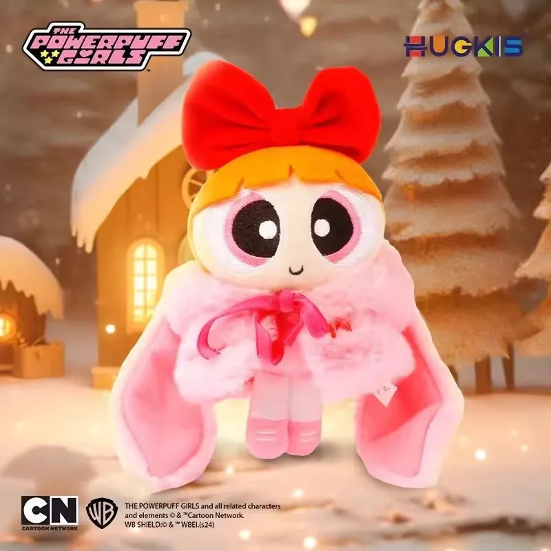 15cm HUGKIS Powerpuff Girls Cape Toy Dress Up Doll Clothes Bubble Figure Valentine Gift Cute Anime Character Collectible Gift