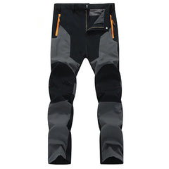 TRVLWEGO Men Hiking Camping Pants Wear-Resistant Quick Dry Anti-UV Pant Waterproof Elastic 5XL Climbing Trekking Summer Trousers