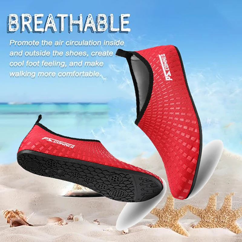 Diving Shoes Women Aqua Shoes Men Beach Swimming Water Sport Socks Barefoot Sneaker Fitness Dance Swim Surfing Snorkeling Shoe