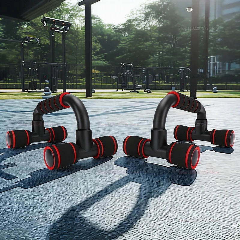 H-shaped push-up pole for chest exercises Home fitness equipment Small portable exercise assisted men's fitness muscle training