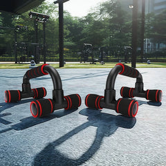 H-shaped push-up pole for chest exercises Home fitness equipment Small portable exercise assisted men's fitness muscle training