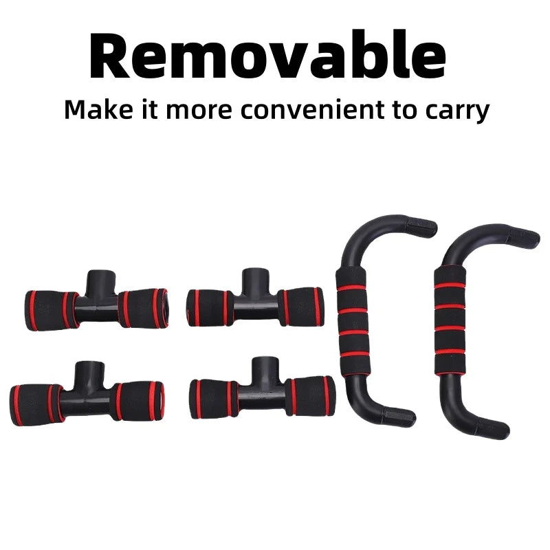 H-shaped push-up pole for chest exercises Home fitness equipment Small portable exercise assisted men's fitness muscle training