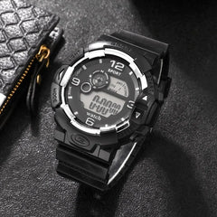 Cool Luminous Men Sport Watch High End Silicone Strap Military Wrist Watch Led Calendar Waterproof Digital Watches