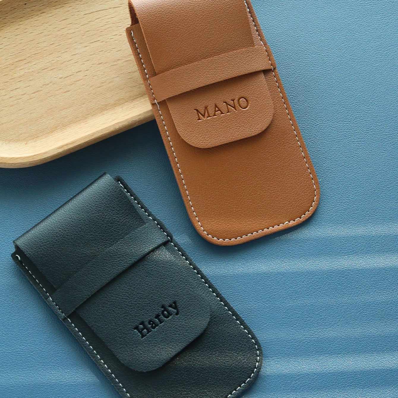 1PCS Personalized Leather Watch Pouch Travel Watch Case for Men Custom Engraved Watch Box Strap Pouch Gifts for Father