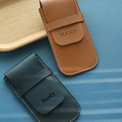 1PCS Personalized Leather Watch Pouch Travel Watch Case for Men Custom Engraved Watch Box Strap Pouch Gifts for Father
