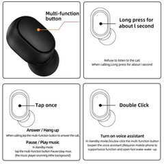 Xiaomi Redmi Airdots 2 Wireless Bluetooth Headset with Mic Earbuds Airdots 2 Fone Bluetooth Earphones Wireless Headphones