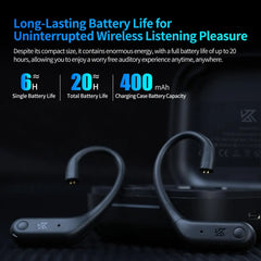 KZ AE01 Wireless Upgrade Cable Bluetooth 5.4 HIFI Bluetooth Adapter Music Earphones Wire C Pin Connector With Charging Case