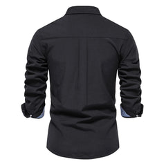 AIOPESON 2023 New Autumn Cotton Men's Oxford Shirt Long Sleeve Button Down Social Business Casual Shirts for Men