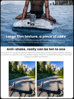 SJCAM C300 Pocket Action Camera 4K FHD With Long Battery Life Video 30M Waterproof 5G WiFi Camera Sport Action Cam