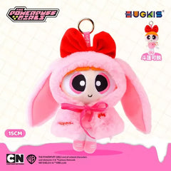 15cm HUGKIS Powerpuff Girls Cape Toy Dress Up Doll Clothes Bubble Figure Valentine Gift Cute Anime Character Collectible Gift