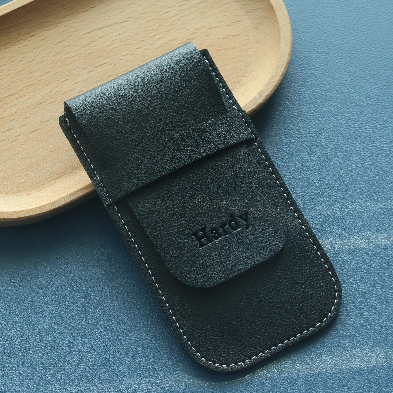 1PCS Personalized Leather Watch Pouch Travel Watch Case for Men Custom Engraved Watch Box Strap Pouch Gifts for Father