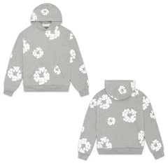 American High Street Fashion Hoodie Set Men's Bubble Print Casual Loose Fit Denim Jeans Popular Streetwear Style