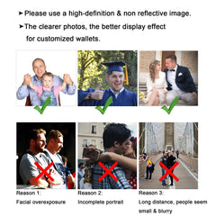 Personalized Engraved Photo Wallet for Husband - Custom Father's Day Gift with Picture & Name, Stylish Bifold Design