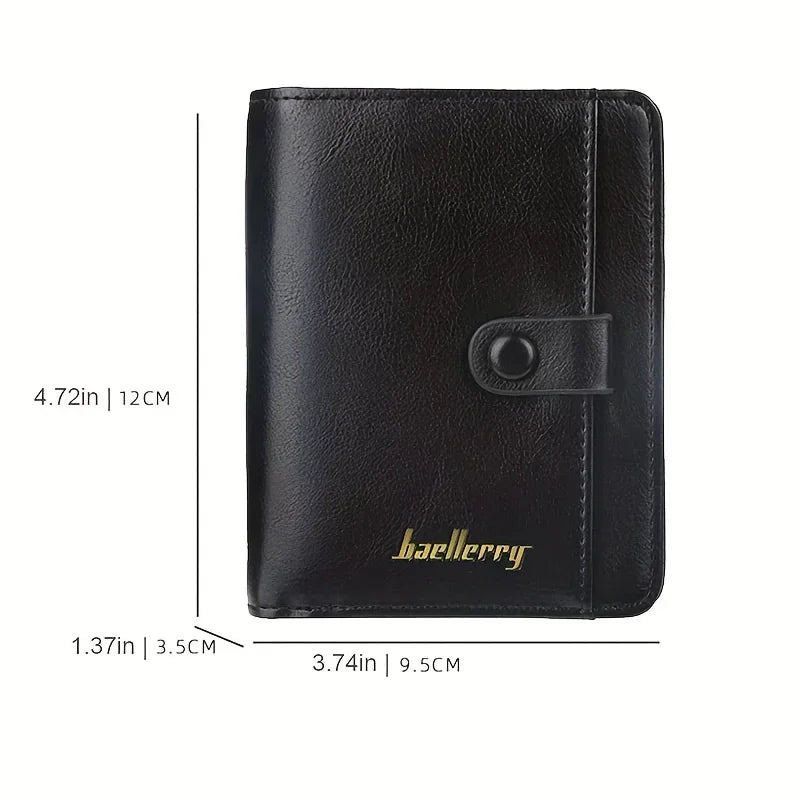 Custom Engrave Name High Quality Man Short Wallets Personalized Name Zipper Coin Pocket Wallet Christmas Father's Day Gift