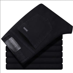 Wthinlee New Business Men's Jeans Casual Straight Stretch Fashion Classic Blue Black Work Denim Trousers Male Brand Clothing
