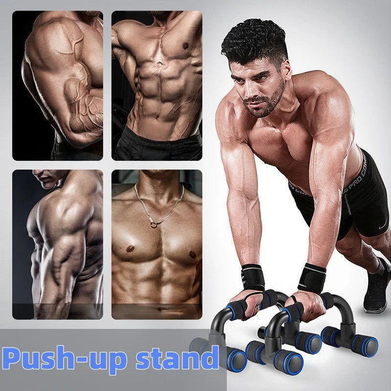 H-shaped push-up pole for chest exercises Home fitness equipment Small portable exercise assisted men's fitness muscle training