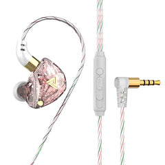 QKZ AK3 FiLe Wired Earphone with Microphone HiFi Music Monitor Bass Headphones Noise Cancelling Headset For Sport Gaming Earbuds